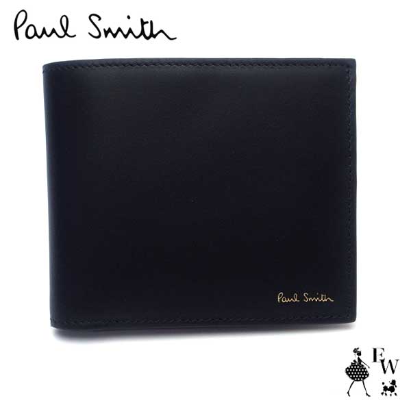 ポール・スミス 二つ折り財布（メンズ） ポールスミス 財布 Paul Smith 二つ折り財布 MEN CN INTMUL BIFOLD WALLET M1A-4833-BMULTI メンズ ブラックマルチ あす楽 エクセルワールド ギフト プレゼントにも ブランド おしゃれ かっこいい