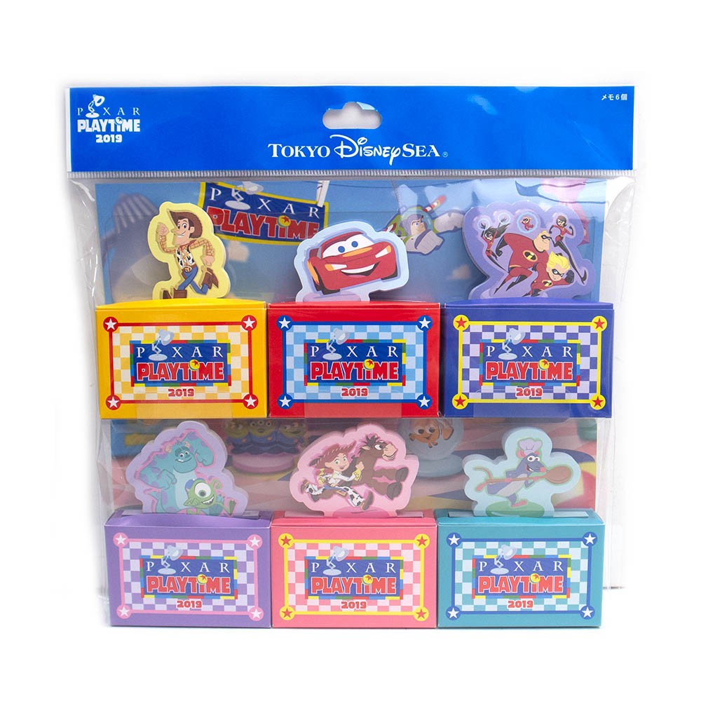 さあ運試し 最大100%還元 11/30まで ピクサー プレイタイム メモ6個セット カーズ モンスターズインク インクレディブル トイストーリー レミー ディ...