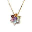 zq K10 YG Multicolor&Amulet アミュレット ネックレス 508860 エクセルワールド ギフト プレゼントにも おしゃれ アクセサリー...
