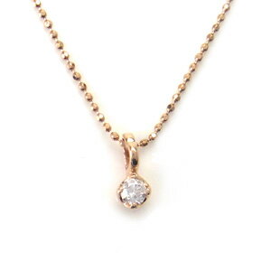 樂天商城 - K10 PG ネックレス ダイヤモンド 0.03ct 270500797018 エクセルワールド ギフト プレゼントにも おしゃれ アクセサリー