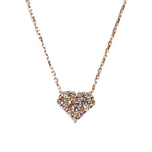 K10 PG Glamorous Lady ネックレス ダイヤモンド 0.11ct LX00079 エクセルワールド ギフト プレゼント..