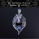 ウルフマン WOLFMAN BRS ウルフマン ロンリーウルフ ペンダント WO-P-1 91BL エクセルワールド クリスマス ギフト プレゼントにも ブラン...