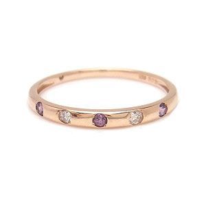 ガーネット ピンキーリング Tiny Pinky K10 PG 1307315 エクセルワールド ギフト プレゼントにも おしゃれ アクセサリー TP5