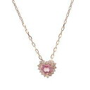 K10 PG ネックレス ピンクトルマリン ダイヤモンド 10月の誕生石 0.08ct 1267850 エクセルワールド ギフト プレゼントにも おしゃれ アク...