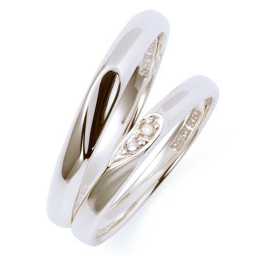 さあ運試し 最大100%還元 11/30まで ザ キッス THE KISS シルバー ペア リング ダイヤモンド SR1639DMーSR1640 セット販売 ペ...