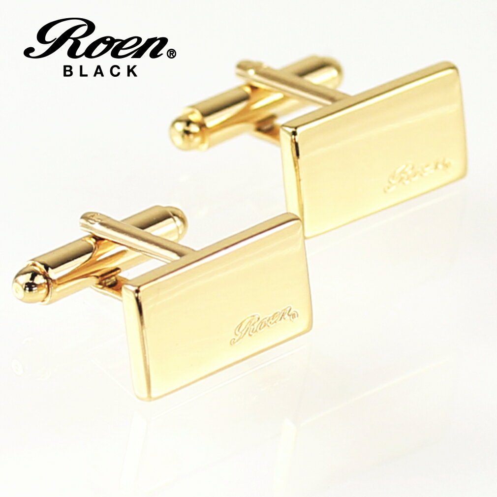RoenBLACK ロエン アクセサリー カフス ゴールド 2pcs/1セット ギフト ご褒美 ROT-1 02 エクセルワールド ギフト プレゼントにも
