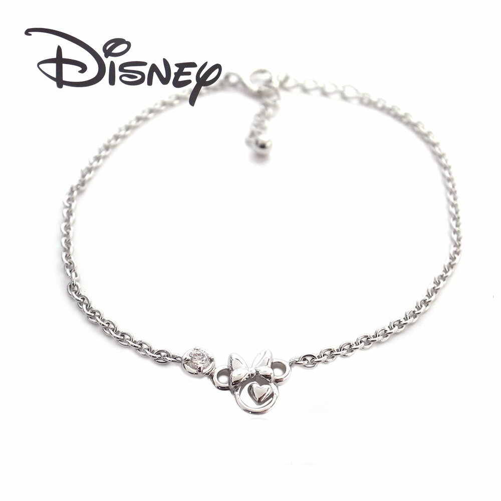 さあ運試し 最大100%還元 11/30まで ディズニー Disney ミニー シルバー ブレスレッド VBLDS20006 エクセルワールド 誕生日 ギフト プレゼントにも ディズニーグッズ TP10
