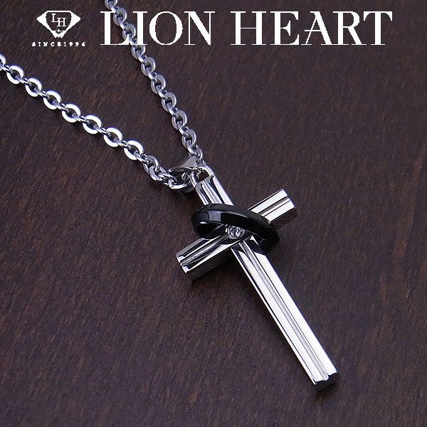 ライオンハート ライオンハート LION HEART ネックレス ステンレスライン メンズ ネックレス ブラック 04N123SM エクセルワールド クリスマス ギフト プレゼントにも ブランド おしゃれ アクセサリー TP10