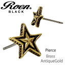 Roen Blackロエン アクセサリー メンズ ピアス 星 スター ゴールド ペア プレゼント クリスマス ギフト TP5 父の日ギフトに