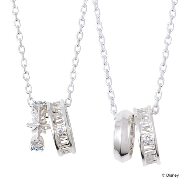 さあ運試し 最大100%還元 11/30まで ザ キッス ザキス ペア ディズニープリンセス シンデレラ シルバー ペア ネックレス DI-SN715DM-CZ...