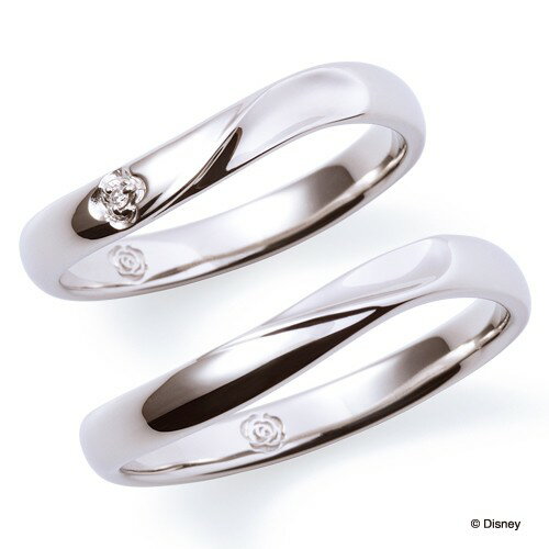 さあ運試し 最大100%還元 11/30まで ザ キッス THE KISS ディズニーコレクション ディズニープリンセス ベル プラチナ マリッジ リング DI...