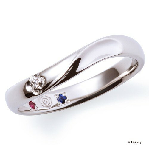 さあ運試し 最大100%還元 11/30まで ザ キッス THE KISS ディズニーコレクション ディズニープリンセス ベル プラチナ マリッジ リング DI...