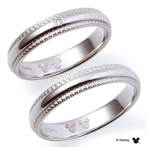 さあ運試し 最大100%還元 11/30まで ザ キッス THE KISS ディズニーコレクション ディズニー 隠れミッキー プラチナ マリッジ リング DI-...