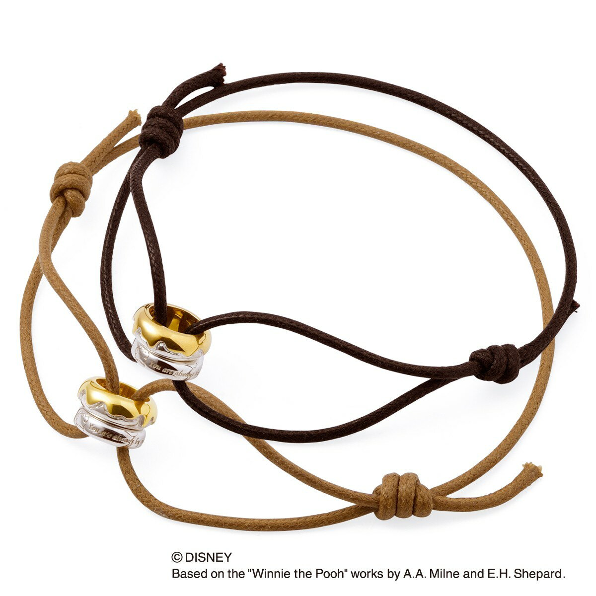 さあ運試し 最大100%還元 11/30まで ザ キッス THE KISS ディズニーコレクション ディズニー くまのプーさん シルバー ペア ブレスレット D...