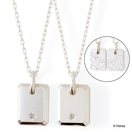 さあ運試し 最大100%還元 11/30まで ザ キッス THE KISS ペアネックレス ディズニーコレクション ディズニー ミッキー&ミニー シルバー ペア...
