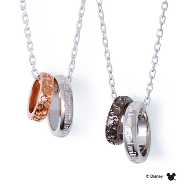 さあ運試し 最大100%還元 11/30まで ザ キッス THE KISS ディズニーコレクション 隠れミッキー ダイヤモンド ペアネックレス ペアアクセならザ...