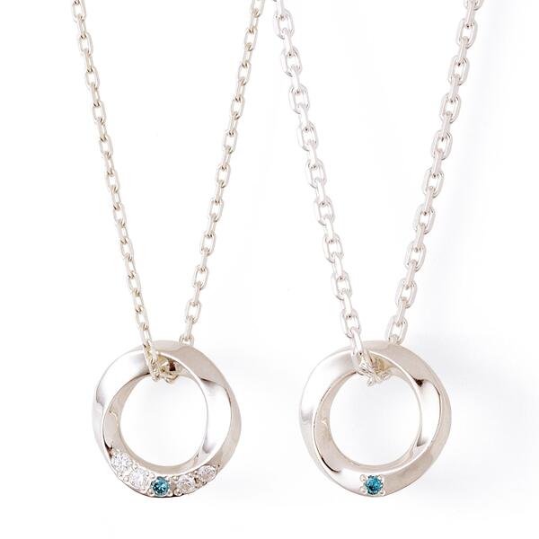 さあ運試し 最大100%還元 11/30まで ザ キッス ネックレス シルバー ペア ネックレス SPD350BDM-351BDM エクセルワールド クリスマス...