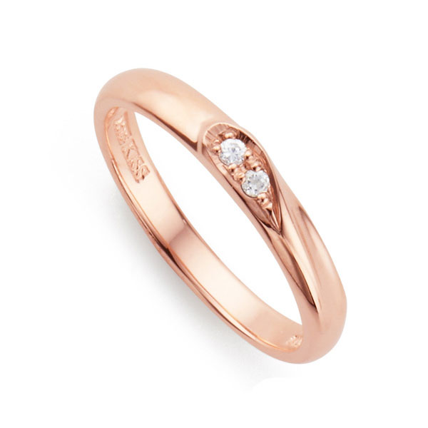 さあ運試し 最大100%還元 11/30まで ザ キッス THE KISS シルバー ペアリング レディース SR2414DM ペアリングならザキッス エクセル...