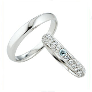 スウィートブルーダイヤモンド SWEET BLUE DIAMOND マリッジリング (結婚指輪) 1264986-1 264967 エクセルワールド ギフト プレゼントにも