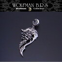 ウルフマン WOLFMAN BRS ペンダントトップ ダークナイツウルフムーン PーNWー44 ブルートパーズ エクセルワールド クリスマス ギフト プレゼントにも ブランド おしゃれ アクセサリー TP10