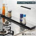 排気口カバー 60cm 75cm フラット ラック型 キッチン グリル カバー 排気口 ガスコンロ IH キッチン ステンレス スリム スマート ロータイプ シ...