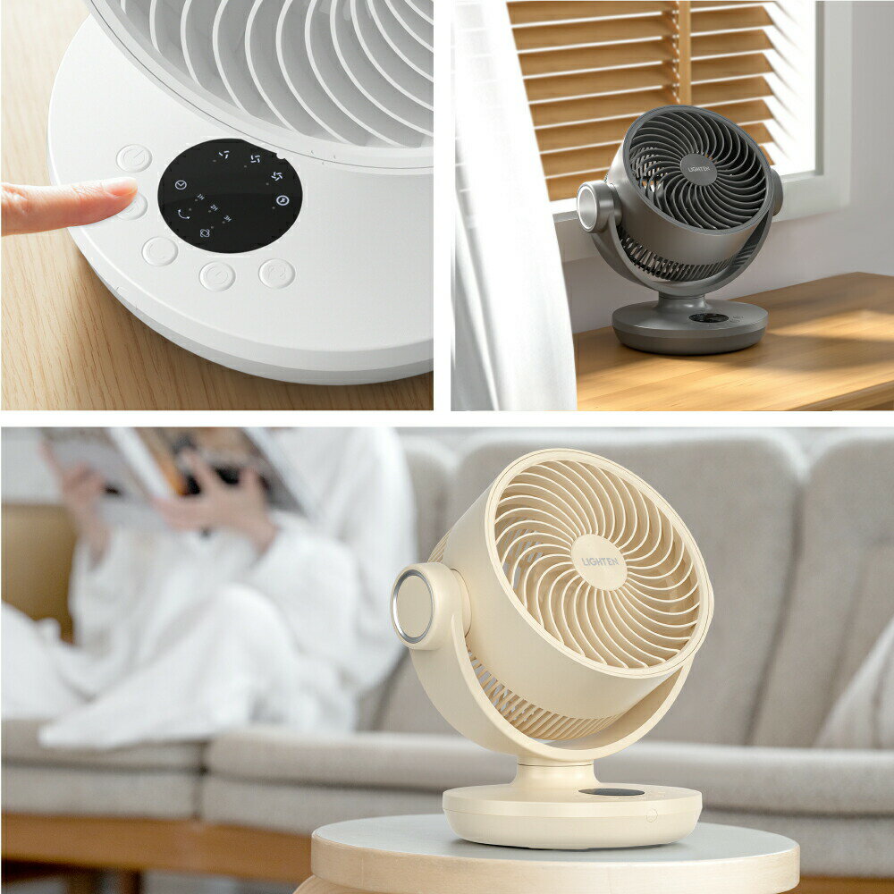 【80%OFFクーポン利用で2916円】サーキュレーター dcモーター 扇風機 360°回転送風 タイマー 静音 自動首振り リモコン 衣類 小型 風 卓上 湿気 回転 脱衣所 換気 空気 循環 コンパクト 省エネ 16畳 i-00025