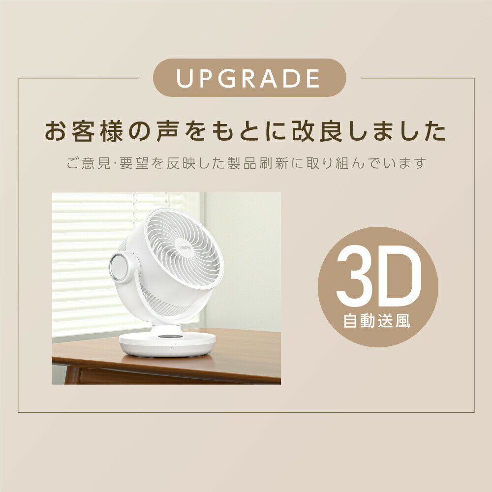 【80%OFFクーポン利用で2916円】サーキュレーター dcモーター 扇風機 360°回転送風 タイマー 静音 自動首振り リモコン 衣類 小型 風 卓上 湿気 回転 脱衣所 換気 空気 循環 コンパクト 省エネ 16畳 i-00025