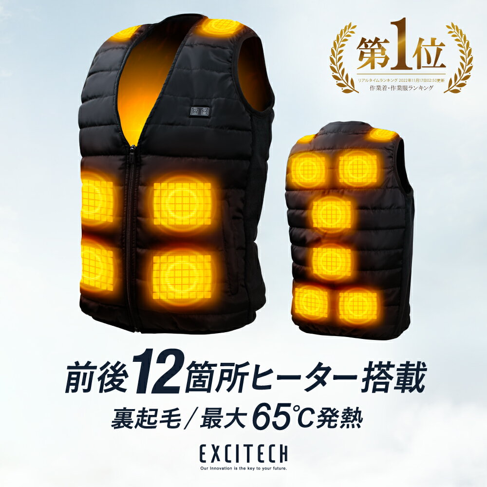 【国内メーカー★あす楽】 インナー 電熱ベスト 単品 ヒーターベスト インナー 秋冬 薄手 ヒートベスト 冬 薄い 作業用ベスト ユニセックス ベスト 秋 防寒着 防寒ベスト 作業着 USB式給電 洗濯可 超軽量 250g メンズ レディース 男女併用 洗える