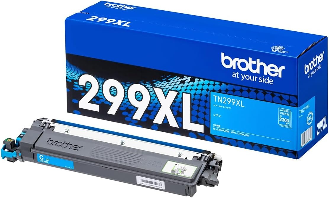 Rakuten - 新品 brother TN299XLC シアン ブラザー 大容量 トナー カートリッジ パソコン 周辺機器 PCサプライ 消耗品 プリンター メーカー 純正 送料無料 4977766828741 HL-L3240CDW MFC-L3780CDW