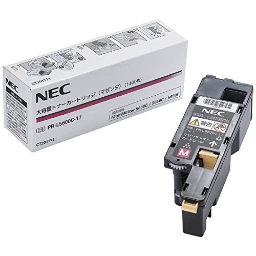 Rakuten - 【メーカー純正】新品 NEC 大容量トナーカートリッジ PR-L5600C-17(NE-TNL5600-17J) マゼンタ /MultiWriter 5600C 5650C 5650F 0113_flash