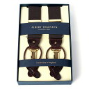 楽天EXCYフォーマルコレクションアルバートサーストン サスペンダー ブラウン エラスティック（ゴム）/ALBERT THURSTON BRACES BROWN Elastic メンズ ブランド