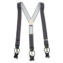 アルバートサーストン サスペンダー ダークグレー エラスティック(ゴム)/ALBERT THURSTON BRACES DARK GREY Elastic メン...