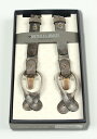 BRETELLE&BRACES レザーサスペンダー アンティークグレー/ブレテッレ&ブレイシーズ イタリアハンドメイド メンズ ブランド
