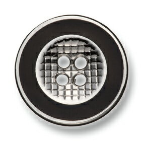 334-S【黒】 シルバー 21mm / EXCYメタルボタンコレクション