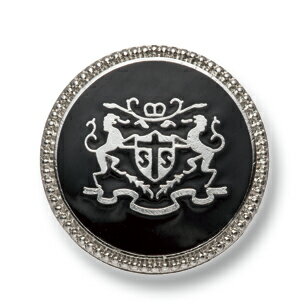 EX-248-S【黒】 シルバー 21mm / EXCYメタルボタンコレクション