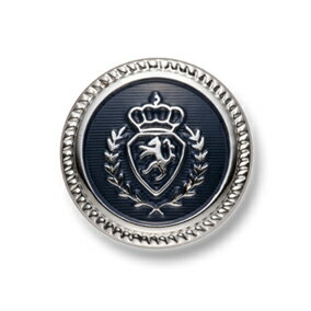 EX-264-S【紺】 シルバー 15mm /[EXCYメタルボタンコレクション]