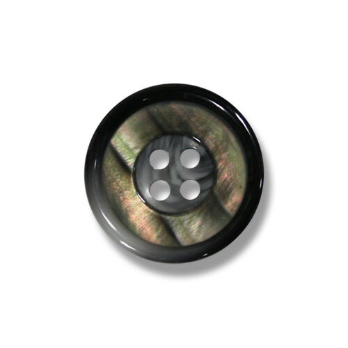1139 チャコールグレー（色番：415） 15mm /[EXCY天然貝ボタンシリーズ]