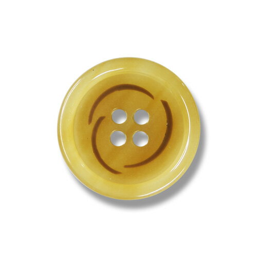 塑胶纽扣 - チャオ ライトブラウン（色番：4） 15mm /[EXCYイタリアボタンコレクション]