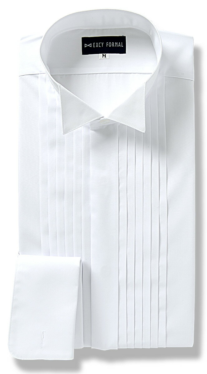 日本製ブザムシャツ ウイングカラー 比翼仕立て スリムシルエット