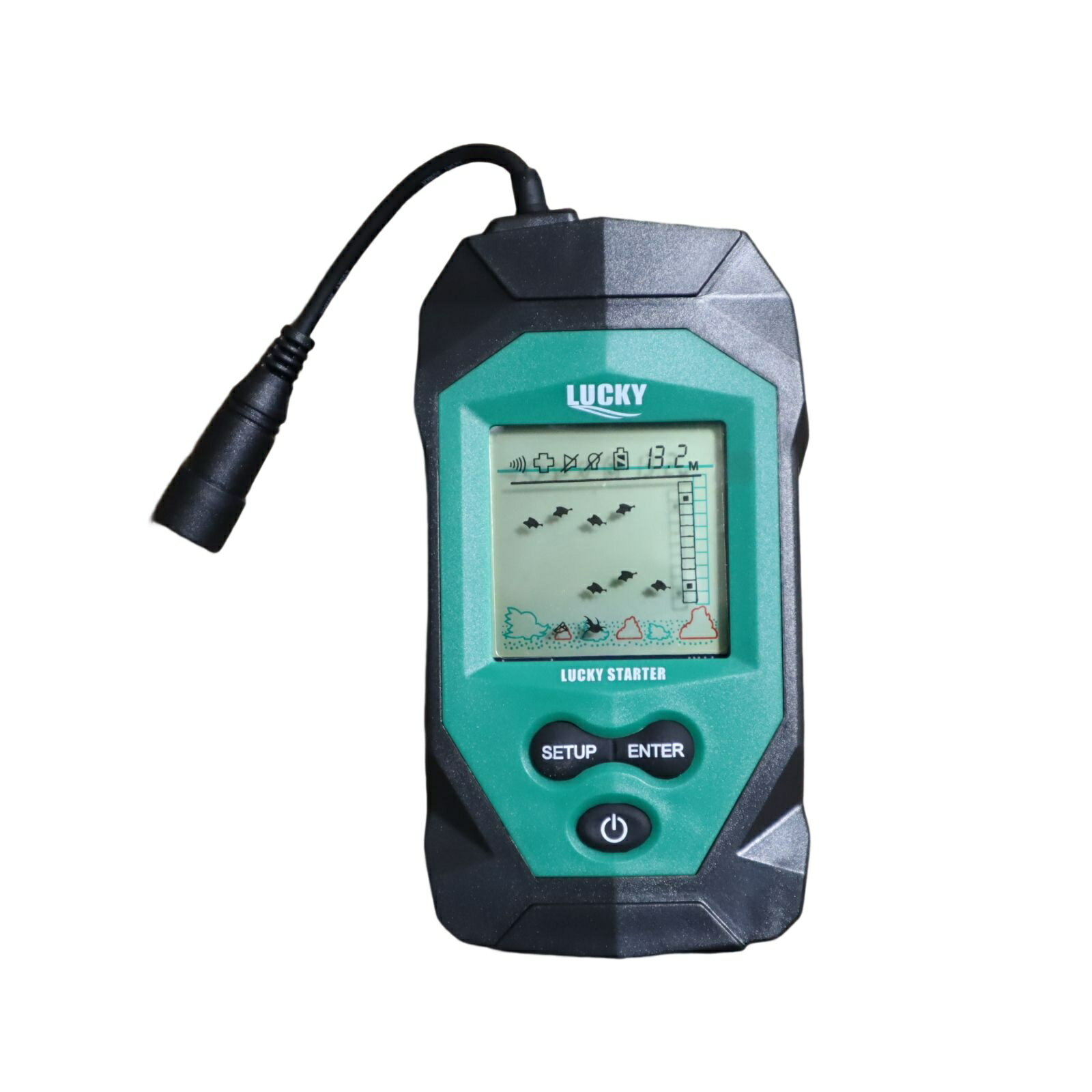 ポータブル魚群探知機、耐久性のある深さ100メートル