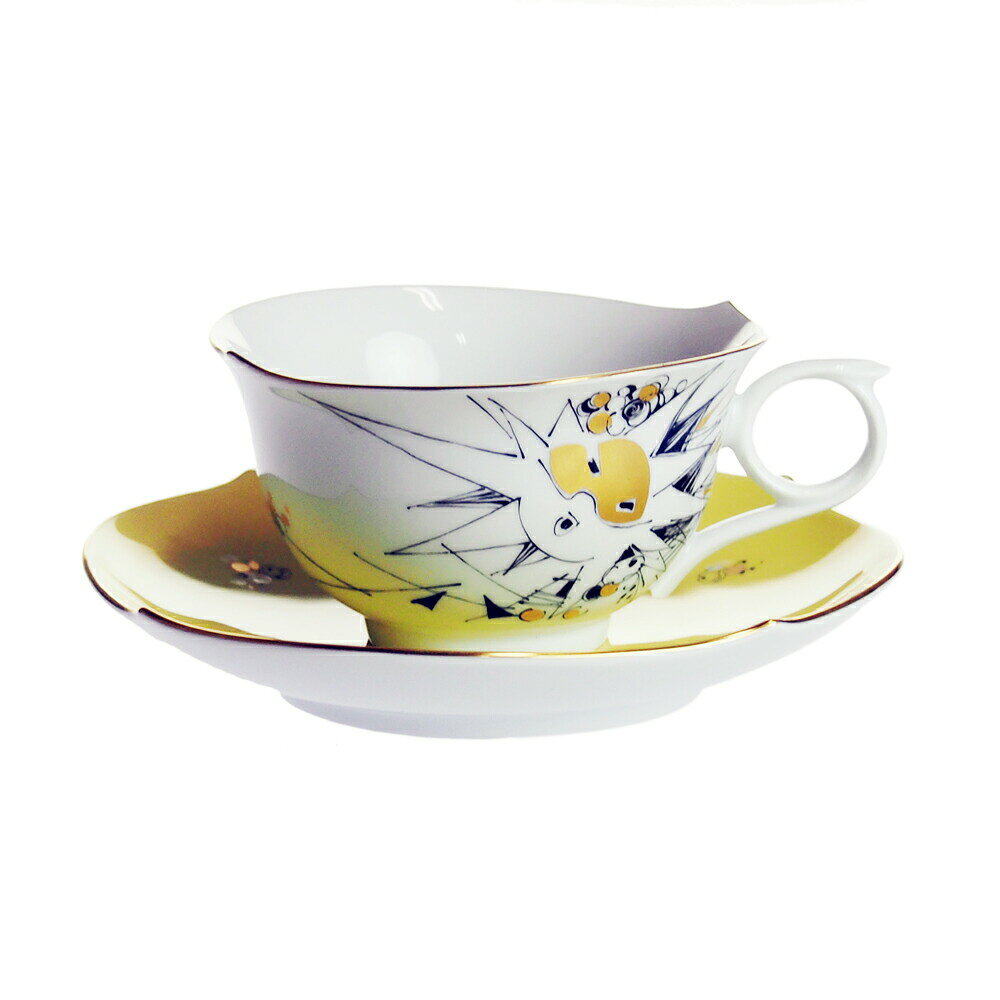 マイセン (Meissen) 祝祭舞踏会 イエロー ティーカップ＆ソーサー 617290/28633