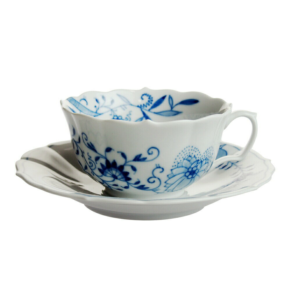 マイセン (Meissen) ブルーオニオンスタイル ティーカップ&ソーサー 801001/00633