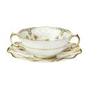 ロイヤルクラウンダービー (ROYAL CROWN DERBY) ロイヤルアントワネット スープカップ&ソーサー