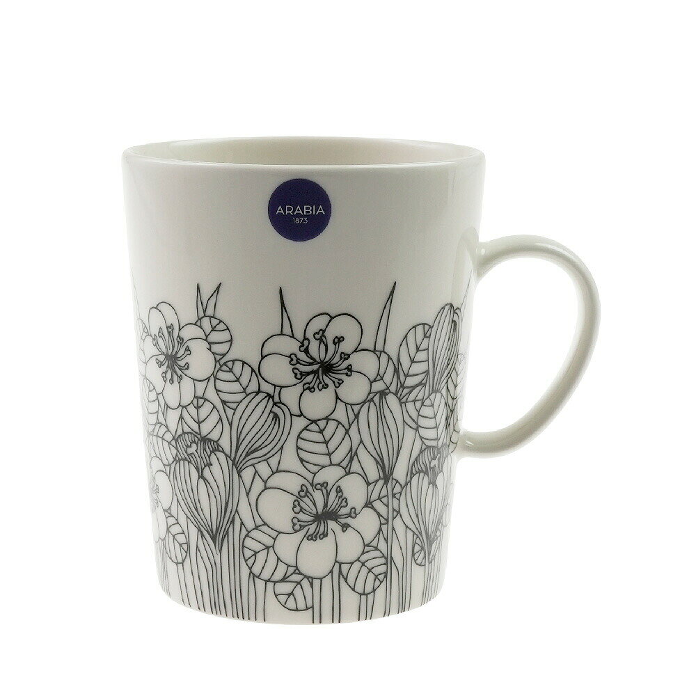 Mug Cup - アラビア (ARABIA) クロッカス マグカップ 500ml ブラック