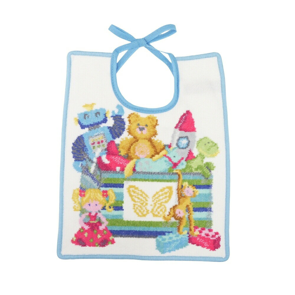 フェイラー (FEILER) トイボックス NEW ヨダレカケ ブルー 25×30cm