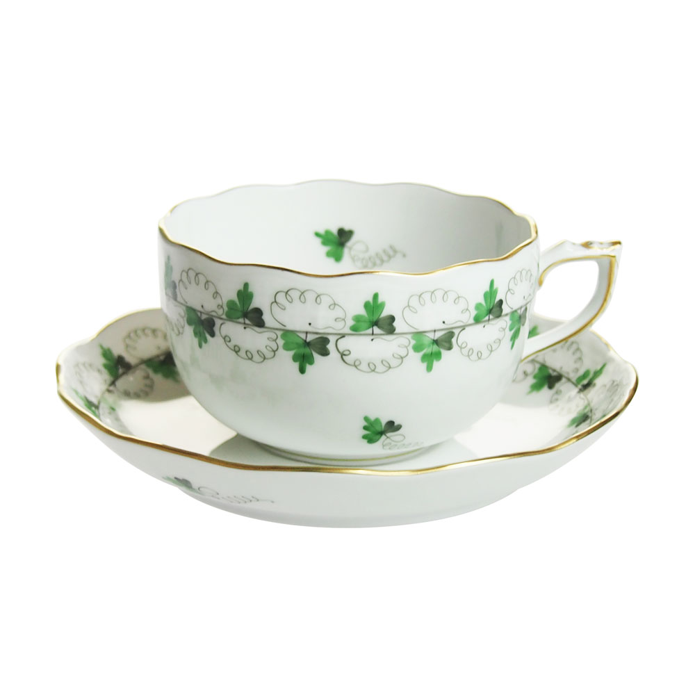 ヘレンド (HEREND) PE パセリ ティーカップ&ソーサー 724