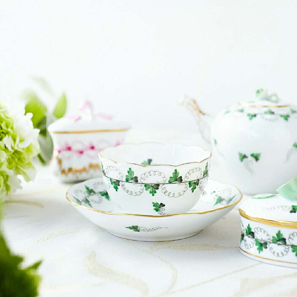 ヘレンド (HEREND) PE パセリ ジャパニーズカップ&ソーサー 00710-0-91