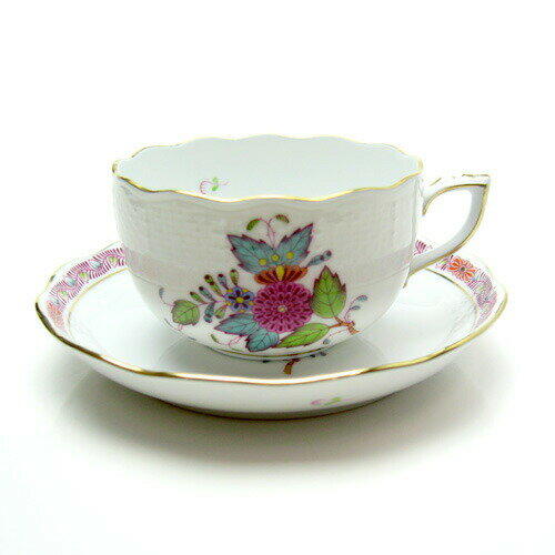 ヘレンド (HEREND) AF アポニーフラワー ティーカップ＆ソーサー 724