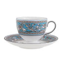 ウェッジウッド (WEDGWOOD) フロレンティーンターコイズ ティーカップ&ソーサー リー NEW