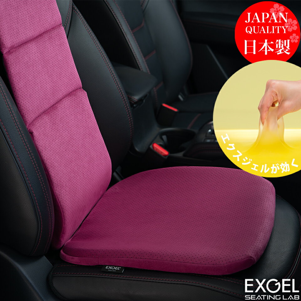 ＼腰痛対策の決定版／ エクスジェル EXGEL HUD2246 ハグドライブロングパッドワイド46セット 腰痛対策 ギフト グッズ 腰 長距離ドライブ 長距離 ドライブクッション 運転クッション 腰痛 バッククッション 車 クッション ドライブ 運転席 運転 お尻 痛み 車用 ジェル
